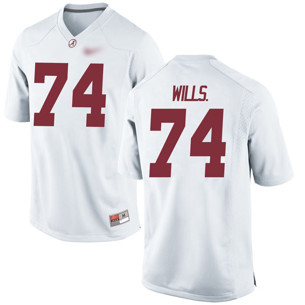 Jedrick Wills Jr. Alabama Crimson Tide Men's Jersey - #74 NCAA White Game