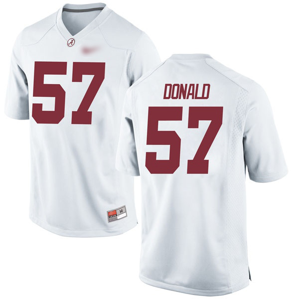 Joe Donald Alabama Crimson Tide Men's Jersey - #57 NCAA White Game