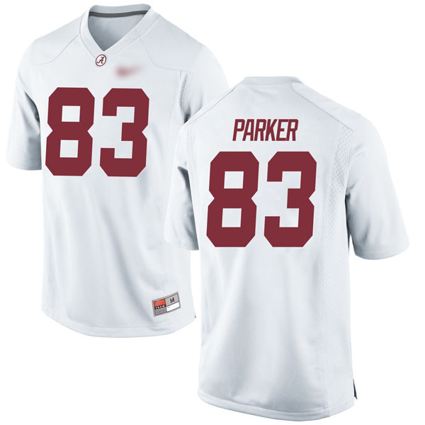 John Parker Alabama Crimson Tide Men's Jersey - #83 NCAA White Game