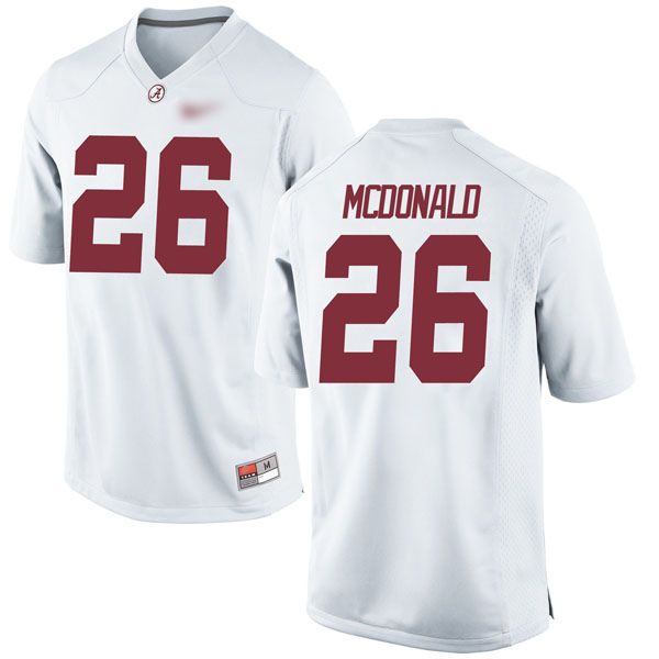 Kyriq McDonald Alabama Crimson Tide Men's Jersey - #26 NCAA White Game