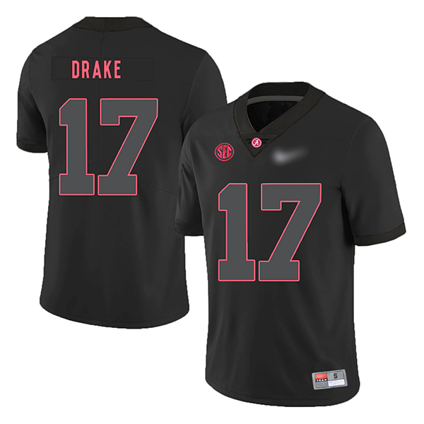 Kenyan Drake Alabama Crimson Tide Men's Jersey - #17 NCAA Black Game Authentic