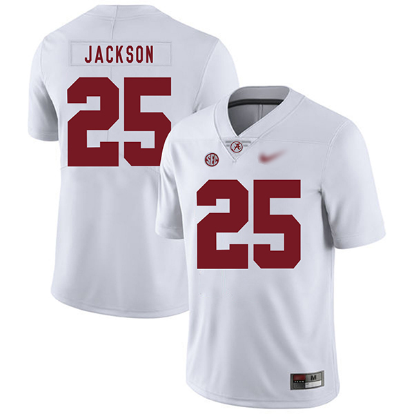 Kareem Jackson Alabama Crimson Tide Men's Jersey - #25 NCAA White Game Authentic