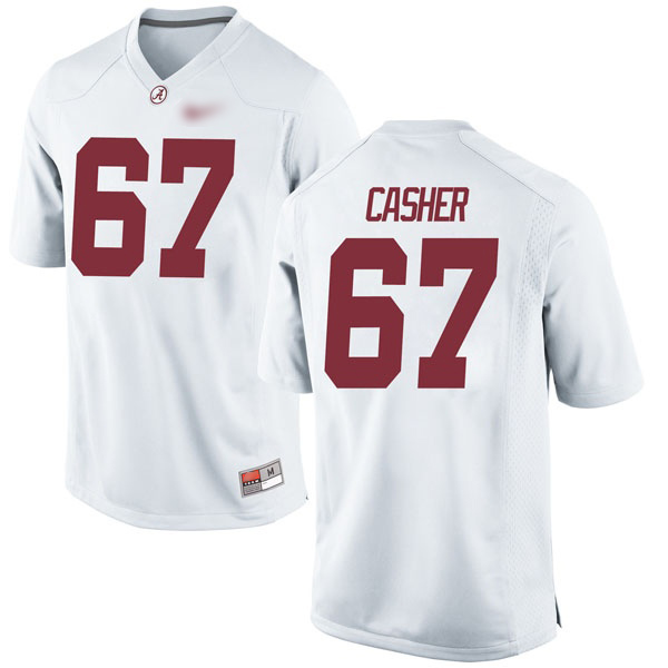 Joshua Casher Alabama Crimson Tide Men's Jersey - #67 NCAA White Game