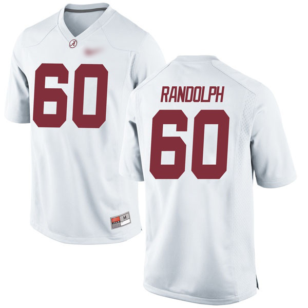 Kendall Randolph Alabama Crimson Tide Men's Jersey - #60 NCAA White Game