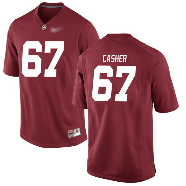 Joshua Casher Alabama Crimson Tide Men's Jersey - #67 NCAA Crimson Game