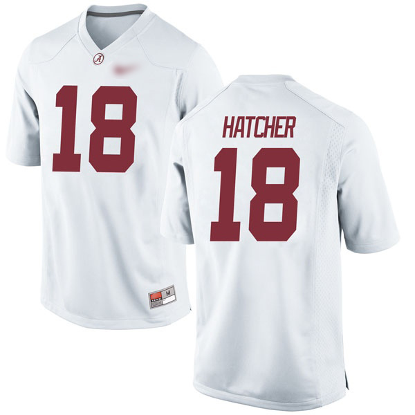 Layne Hatcher Alabama Crimson Tide Men's Jersey - #18 NCAA White Game
