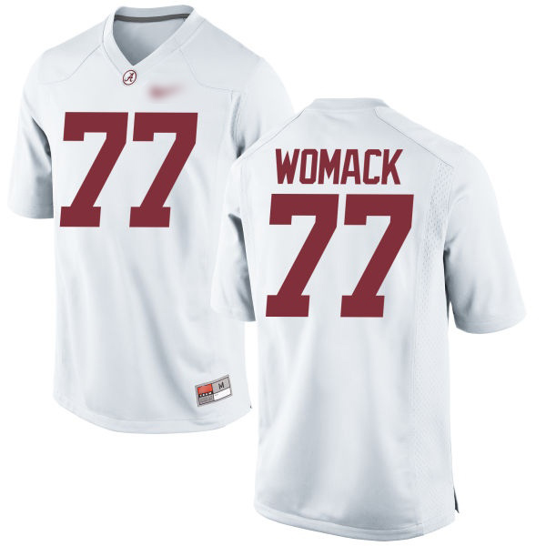Matt Womack Alabama Crimson Tide Men's Jersey - #77 NCAA White Game