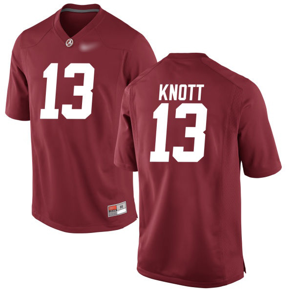 Nigel Knott Alabama Crimson Tide Men's Jersey - #13 NCAA Crimson Game