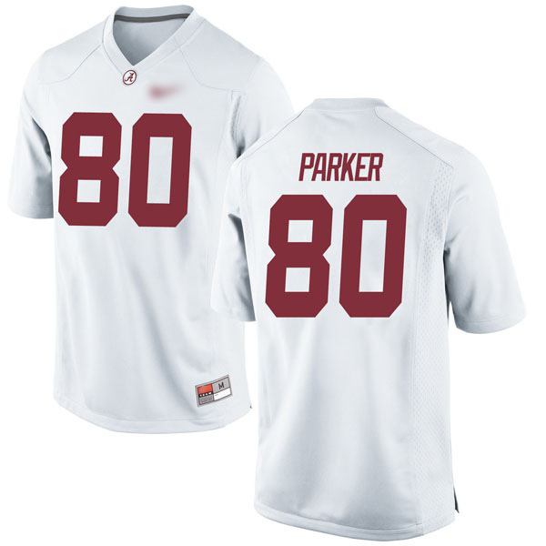 Michael Parker Alabama Crimson Tide Men's Jersey - #80 NCAA White Game