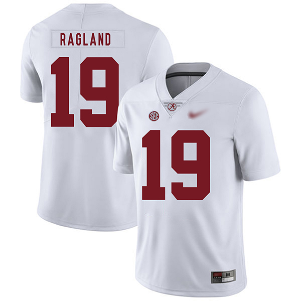Reggie Ragland Alabama Crimson Tide Men's Jersey - #19 NCAA White Game Authentic