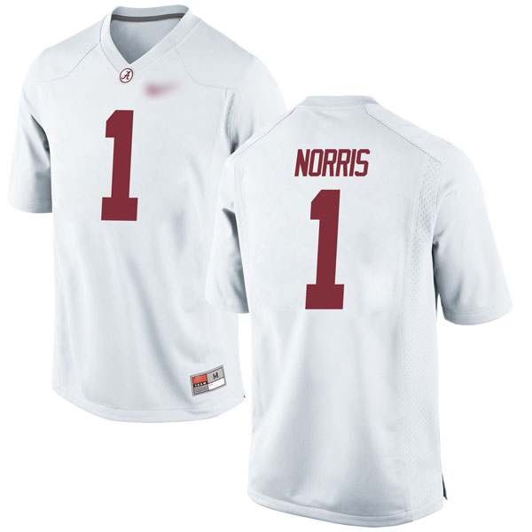 Riley Norris Alabama Crimson Tide Men's Jersey - #1 NCAA White Game