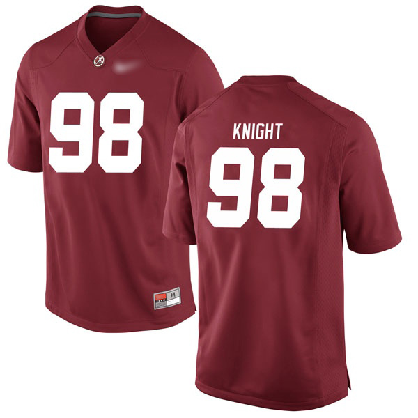 Preston Knight Alabama Crimson Tide Men's Jersey - #98 NCAA Crimson Game