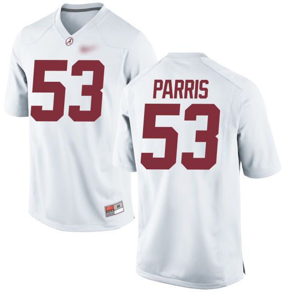 Ryan Parris Alabama Crimson Tide Men's Jersey - #53 NCAA White Game