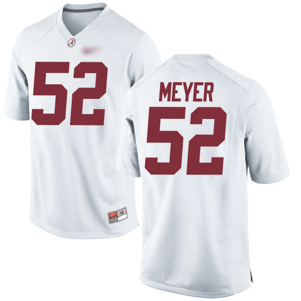 Scott Meyer Alabama Crimson Tide Men's Jersey - #52 NCAA White Game