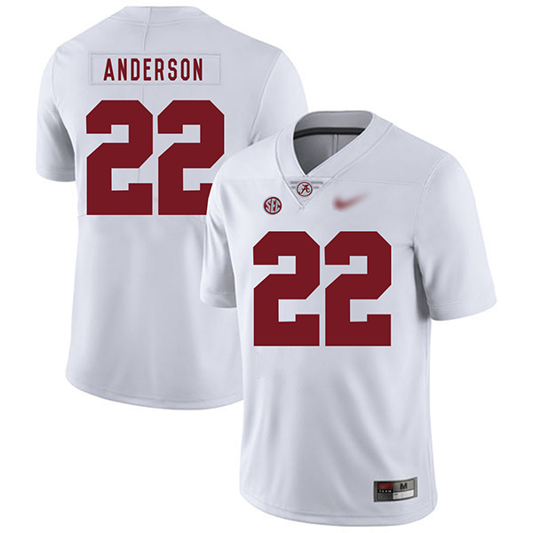 Ryan Anderson Alabama Crimson Tide Men's Jersey - #22 NCAA White Game Authentic