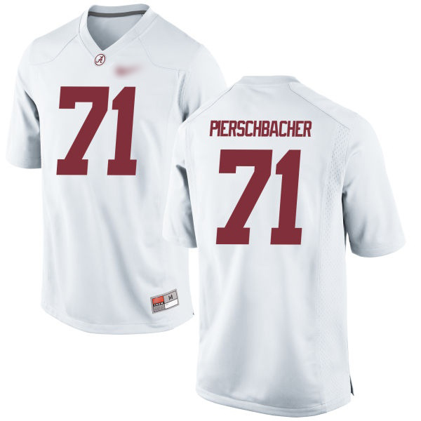 Ross Pierschbacher Alabama Crimson Tide Men's Jersey - #71 NCAA White Game