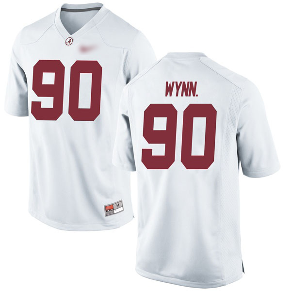 Stephon Wynn Jr. Alabama Crimson Tide Men's Jersey - #90 NCAA White Game