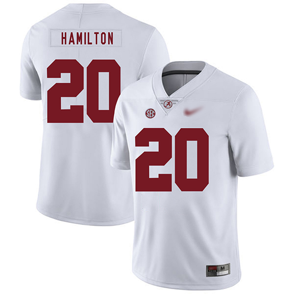 Shaun Dion Hamilton Alabama Crimson Tide Men's Jersey - #20 NCAA White Game Authentic
