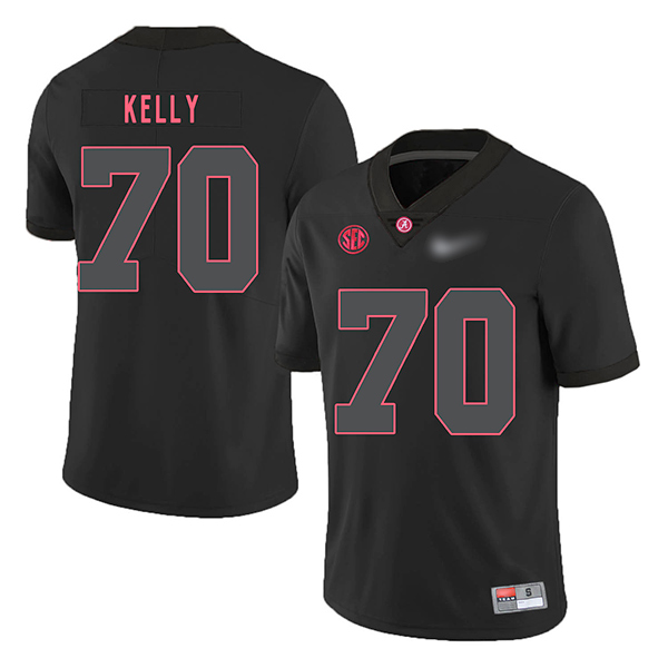 Ryan Kelly Alabama Crimson Tide Men's Jersey - #70 NCAA Black Game Authentic