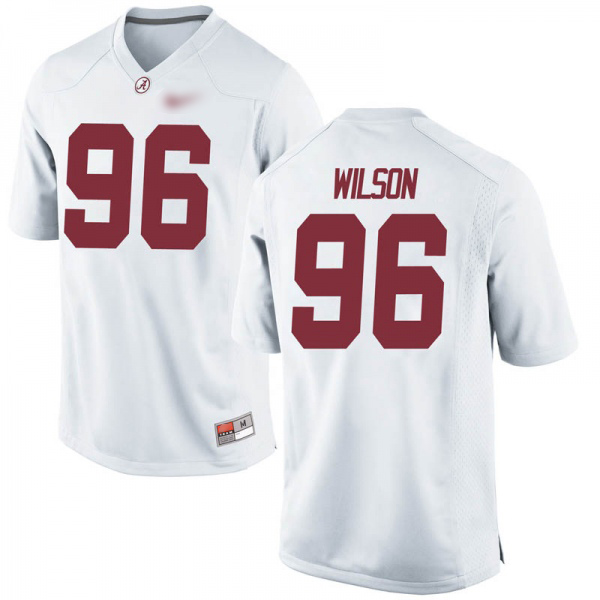 Taylor Wilson Alabama Crimson Tide Men's Jersey - #96 NCAA White Game