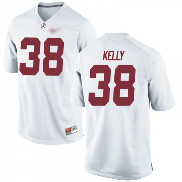 Sean Kelly Alabama Crimson Tide Men's Jersey - #38 NCAA White Game