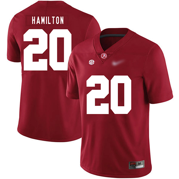 Shaun Dion Hamilton Alabama Crimson Tide Men's Jersey - #20 NCAA Red Game Authentic