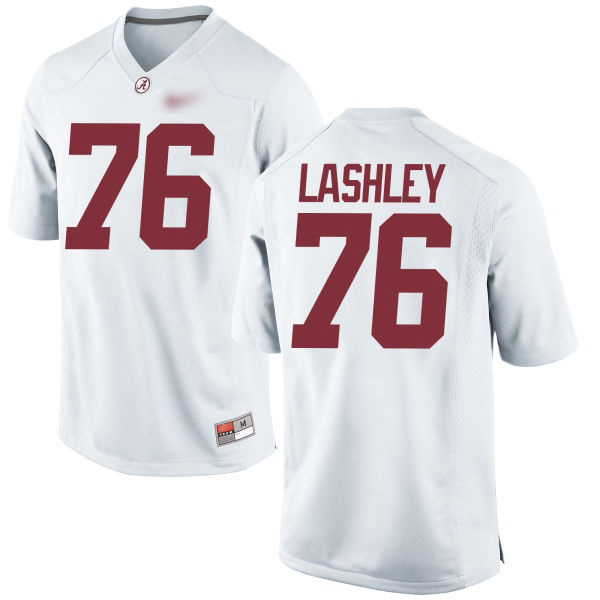 Scott Lashley Alabama Crimson Tide Men's Jersey - #76 NCAA White Game