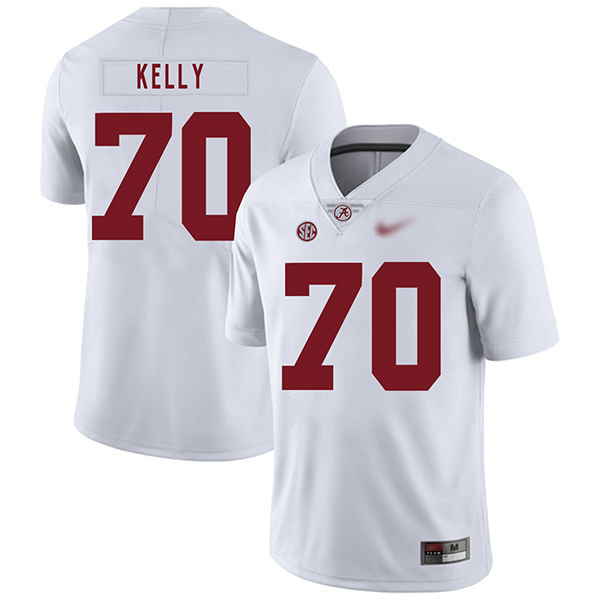 Ryan Kelly Alabama Crimson Tide Men's Jersey - #70 NCAA White Game Authentic