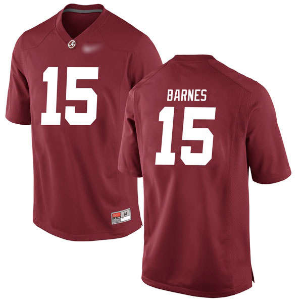 Tyler Barnes Alabama Crimson Tide Men's Jersey - #15 NCAA Crimson Game
