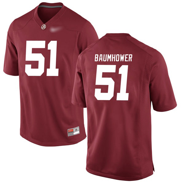 Wes Baumhower Alabama Crimson Tide Men's Jersey - #51 NCAA Crimson Game