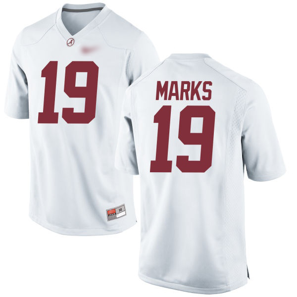 Xavian Marks Alabama Crimson Tide Men's Jersey - #19 NCAA White Game