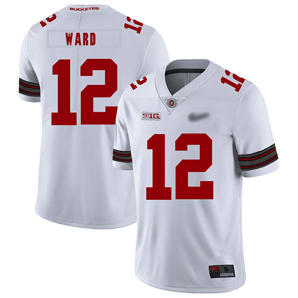 Men's Youth Ohio State Buckeyes #12 Denzel Ward Nike White Football Jersey