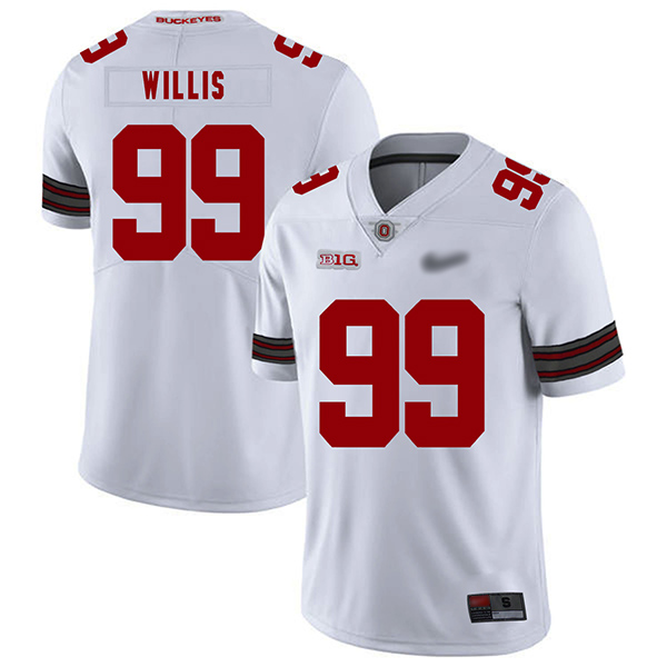 Bill Willis Ohio State Buckeyes Men's Jersey - #99 NCAA White Replica Authentic