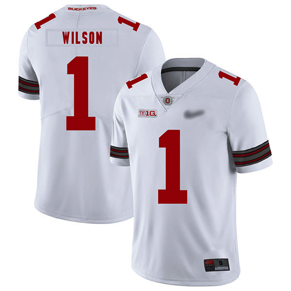 Dontre Wilson Ohio State Buckeyes Men's Jersey - #1 NCAA White Replica Authentic