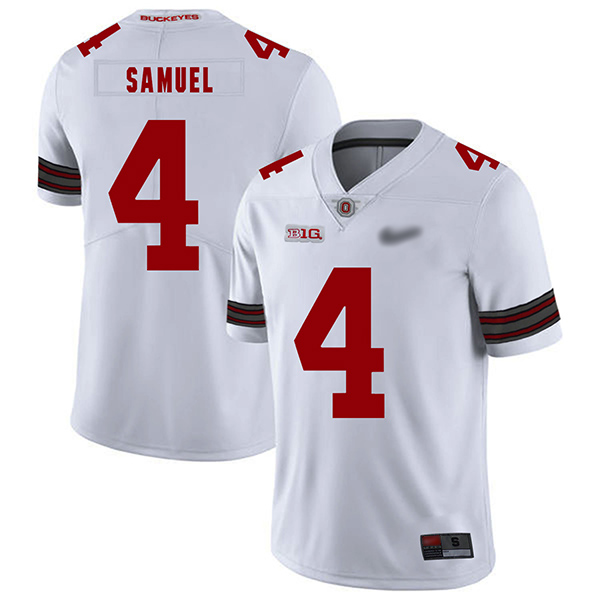 Curtis Samuel Ohio State Buckeyes Men's Jersey - #4 NCAA White Replica Authentic