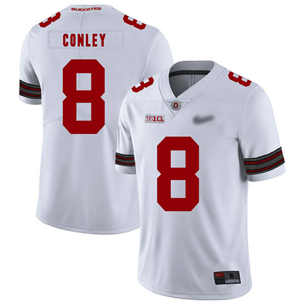 Gareon Conley Ohio State Buckeyes Men's Jersey - #8 NCAA White Replica Authentic