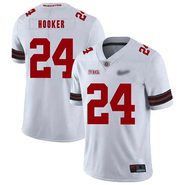 Malik Hooker Ohio State Buckeyes Men's Jersey - #24 NCAA White Replica Authentic