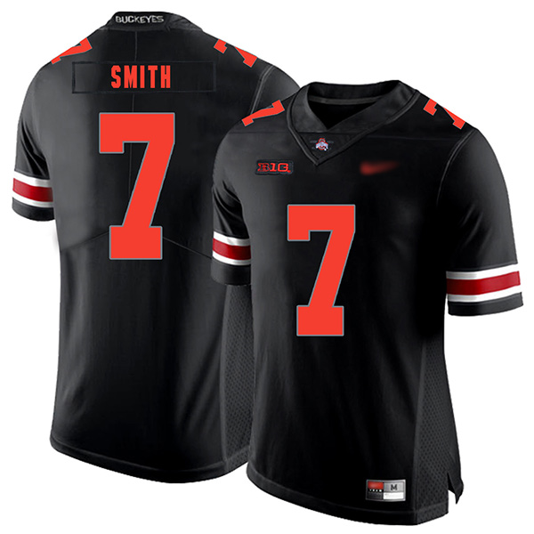 Rod Smith Ohio State Buckeyes Men's Jersey - #7 NCAA Black Replica Authentic