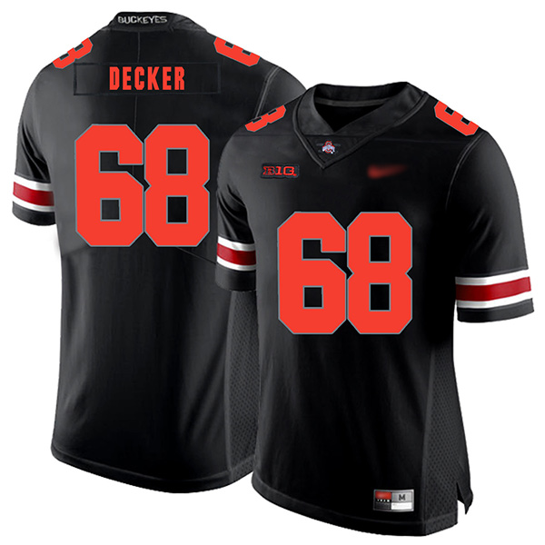 Youth Ohio State Buckeyes #68 Taylor Decker Nike Blackout College Football Game Jersey