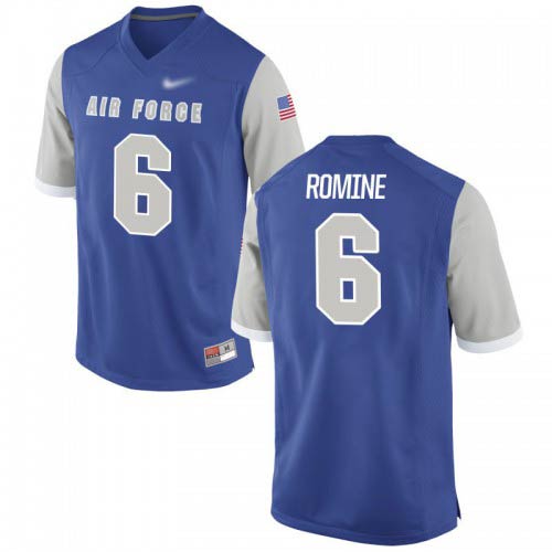 Nate Romine Air Force Falcons Mens Jersey - #6 NCAA Royal Game