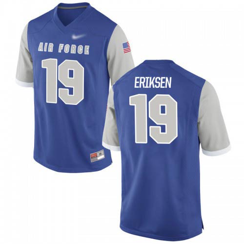 Nolan Eriksen Air Force Falcons Mens Jersey - #19 NCAA Royal Game