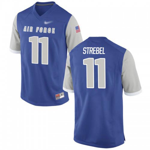 Luke Strebel Air Force Falcons Mens Jersey - #11 NCAA Royal Game