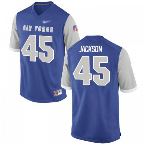 RJ Jackson Air Force Falcons Mens Jersey - #45 NCAA Royal Game