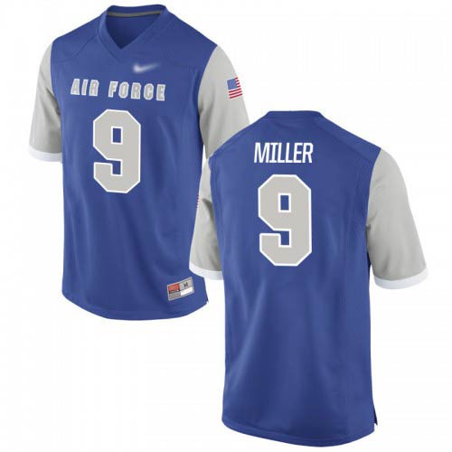 Malik Miller Air Force Falcons Mens Jersey - #9 NCAA Royal Game