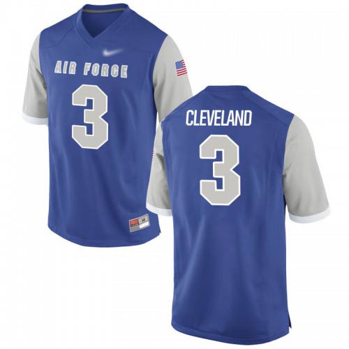 Ronald Cleveland Air Force Falcons Mens Jersey - #3 NCAA Royal Game