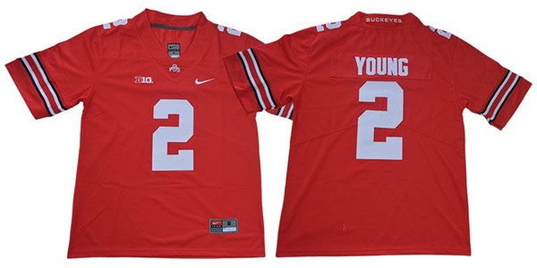 Men's Ohio State Buckeyes #2 Chase Young Nike Red NCAA College Football Jersey