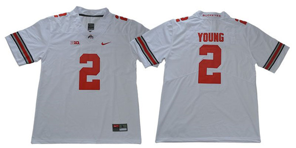 Men's Ohio State Buckeyes #2 Chase Young Nike White NCAA College Football Jersey