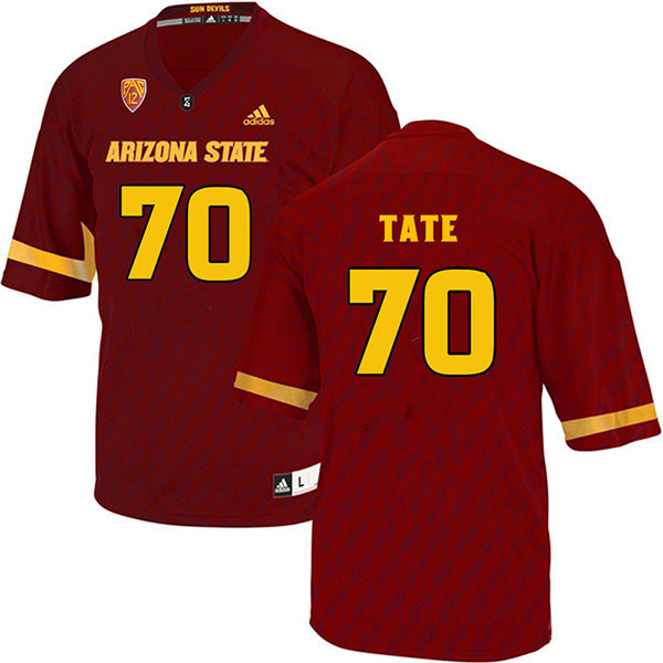 Michael Tate Arizona State Sun Devils Men's Jersey - #70 NCAA Maroon Stitched Authentic