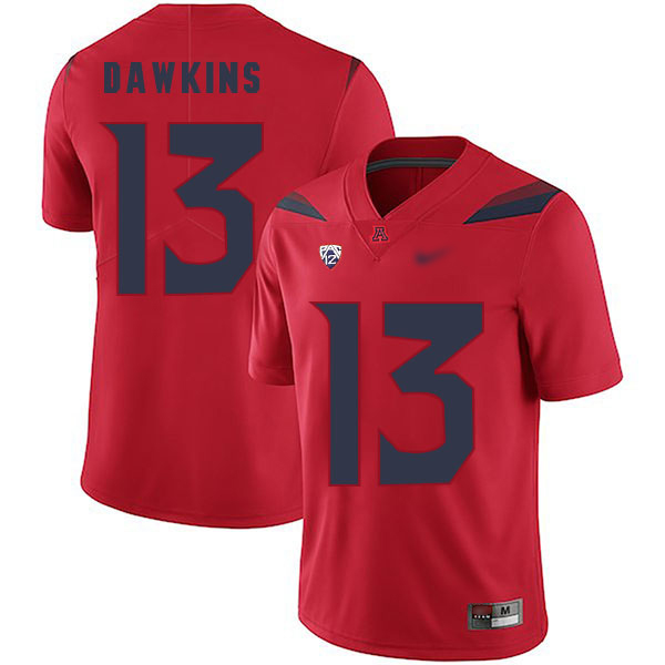 Brandon Dawkins Arizona Wildcats Men's Jersey - #13 NCAA Red Replica Authentic