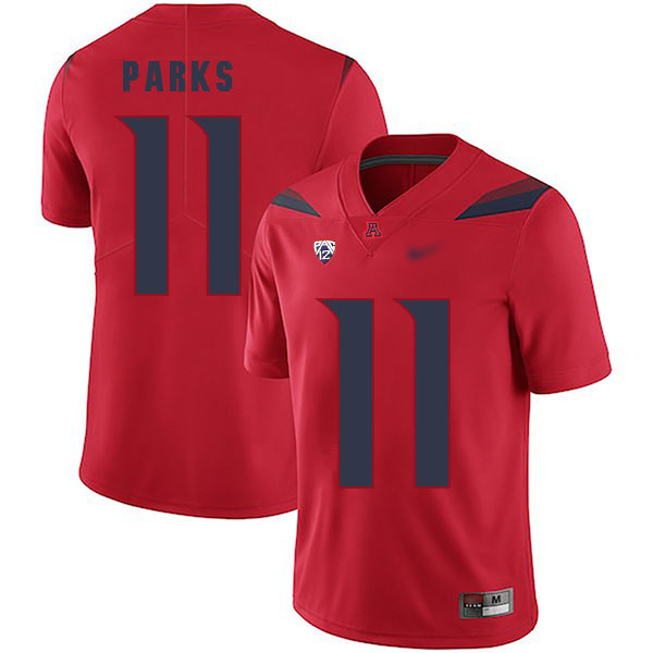 Will Parks Arizona Wildcats Men's Jersey - #11 NCAA Red Replica Authentic